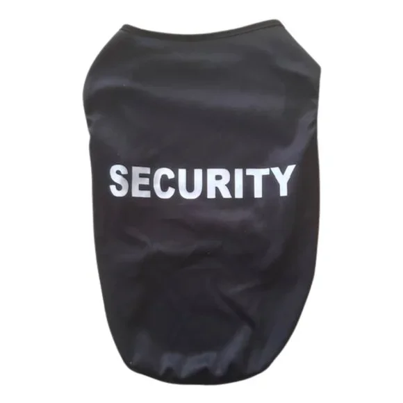 NWOT Black/White Security Dog Shirt Costume - Picture 1 of 4